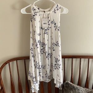 Free people shark bite hem tank top